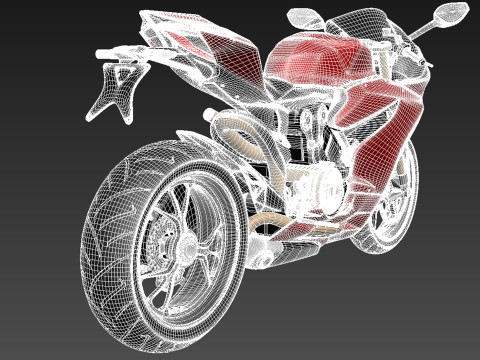 Ducati 1299 Panigale S 2016 3D Model