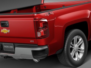 Chevrolet Silverado Double Cab 2016 3D 모델