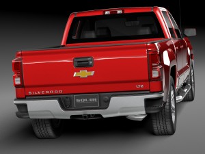 Chevrolet Silverado Double Cab 2016 3D 모델