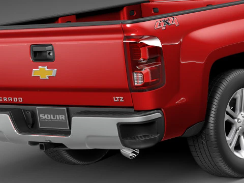 Chevrolet Silverado Double Cab 2016 3D Model