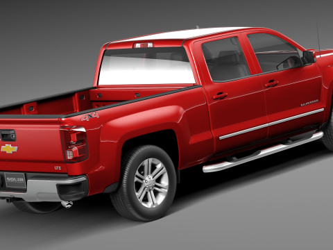 Chevrolet Silverado Double Cab 2016 3D 模型
