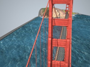 Golden Gate Bridge 3Dモデル