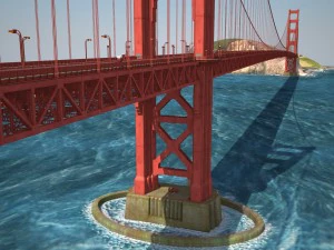 Golden Gate Bridge 3D Model