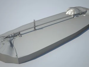 Golden Gate Bridge 3D Model