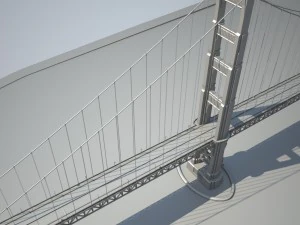 Golden Gate Bridge 3D Model