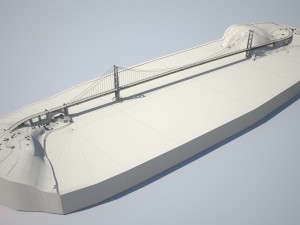 Golden Gate Bridge 3Dモデル
