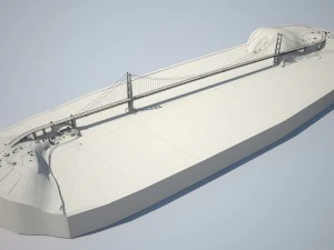 Golden Gate Bridge 3D Model