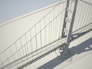 Golden Gate Bridge 3D Model