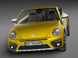 Volkswagen Beetle Dune Convertible 2016 Modelo 3D