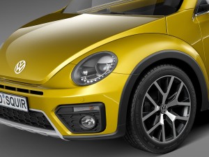 Volkswagen Beetle Dune Convertible 2016 Modelo 3D