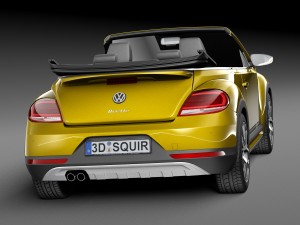 Volkswagen Beetle Dune Convertible 2016 Modelo 3D