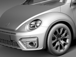 Volkswagen Beetle Dune Convertible 2016 Modelo 3D