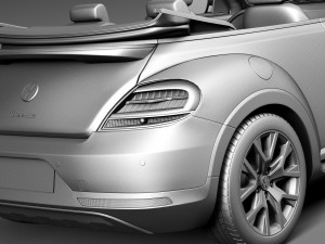 Volkswagen Beetle Dune Convertible 2016 Modelo 3D