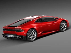 우라칸 LP 580-2 2017 3D 모델