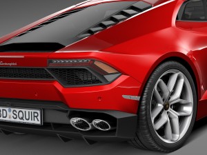Huracan LP 580-2 2017 Modello 3D