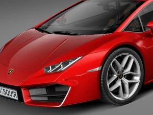 우라칸 LP 580-2 2017 3D 모델