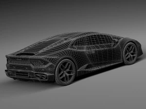 우라칸 LP 580-2 2017 3D 모델