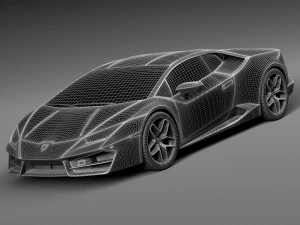 우라칸 LP 580-2 2017 3D 모델