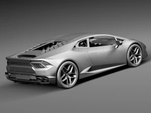 우라칸 LP 580-2 2017 3D 모델