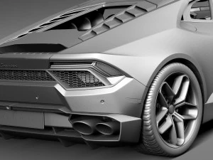 우라칸 LP 580-2 2017 3D 모델