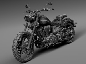 Yamaha Raider S 2015 3D 模型