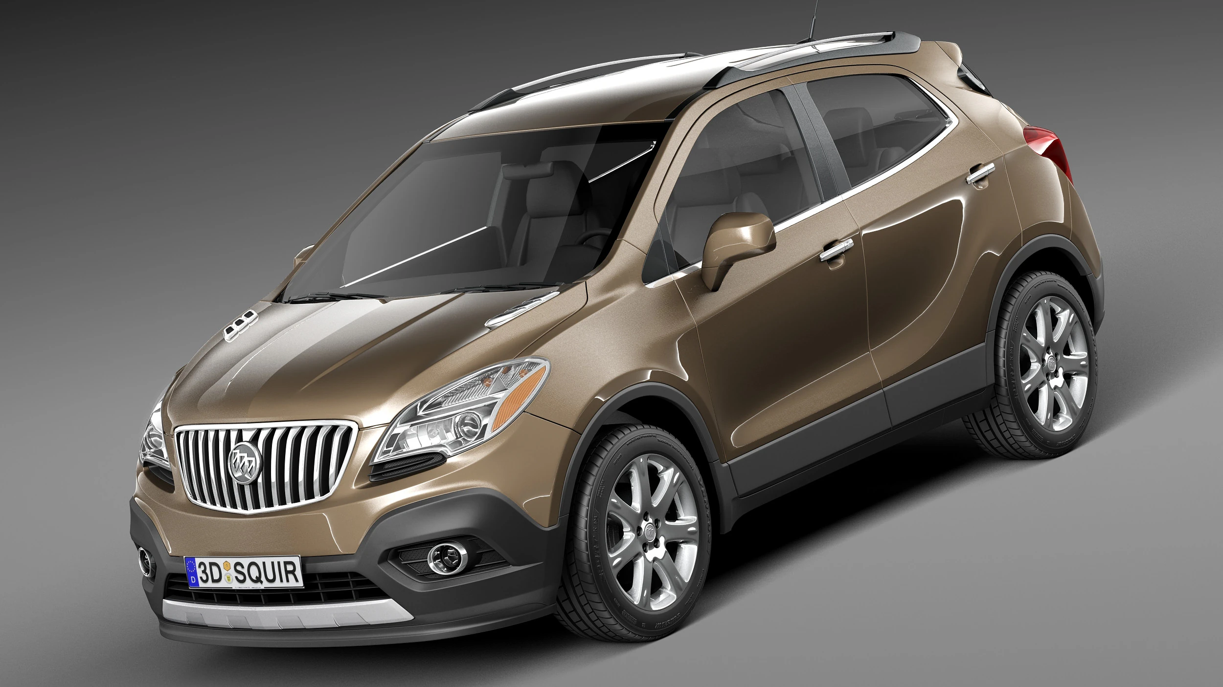Buick Encore 2013-2016 3D Model .c4d .max .obj .3ds .fbx .stl .blend 