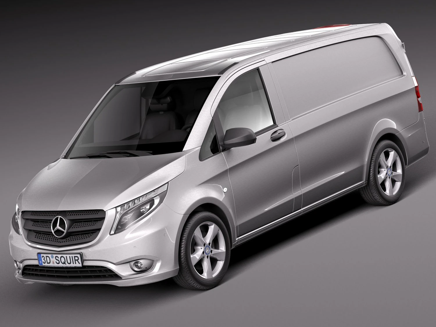 Mercedes-Benz Vito Panel Van 2016 3D Model .c4d .max .obj .3ds .fbx .stl .blend 