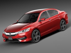 Honda Accord Sport 2016 3D Model