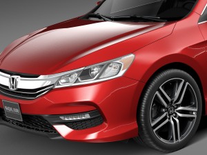 Honda Accord Sport 2016 3D Модель