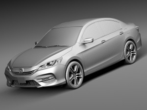 Honda Accord Sport 2016 3D Модель