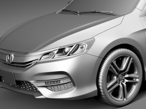 Honda Accord Sport 2016 3D Модель