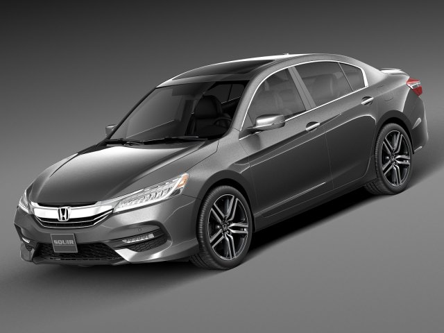 Honda Accord 2016 Modelo 3D .c4d .max .obj .3ds .fbx .stl .blend 