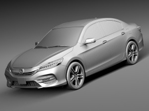 Honda Accord 2016 Modelo 3D