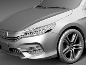 Honda Accord 2016 Modelo 3D