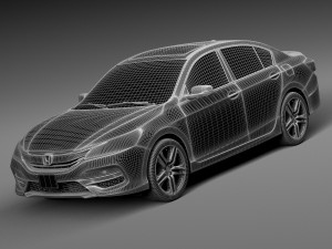 Honda Accord 2016 Modelo 3D