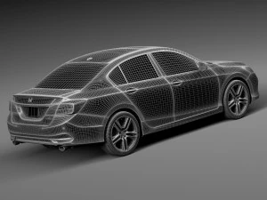 Honda Accord 2016 3D Model