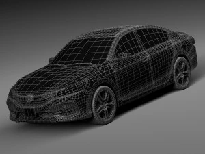 Honda Accord 2016 3D Model