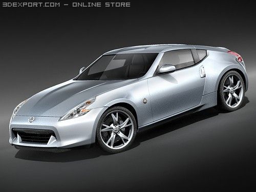 Nissan 370Z 3D Model .c4d .max .obj .3ds .fbx .stl .blend 