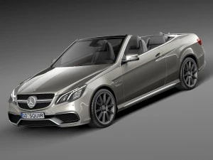 Mercedes-Benz E63 AMG conversível 2016 Modelo 3D