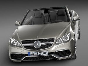 Mercedes-Benz E63 AMG Convertible 2016 Model 3D