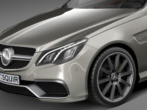 Mercedes-Benz E63 AMG Convertible 2016 Model 3D
