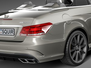 Mercedes-Benz E63 AMG Convertible 2016 Model 3D