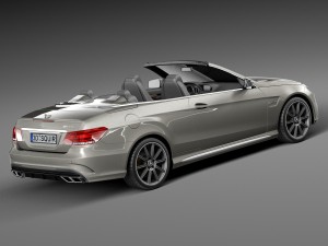 Mercedes-Benz E63 AMG Convertible 2016 Model 3D