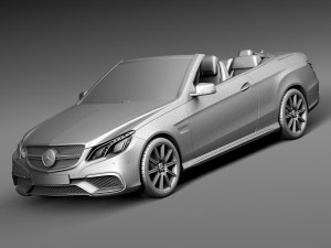 Mercedes-Benz E63 AMG Convertible 2016 Model 3D