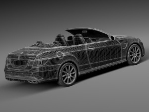 Mercedes-Benz E63 AMG Convertible 2016 Model 3D