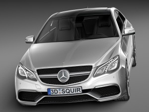 Mercedes-Benz E63 AMG Coupe 2016 3D Model