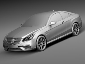 Mercedes-Benz E63 AMG Coupe 2016 3D Model