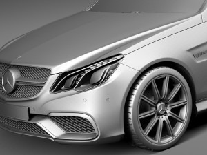 Mercedes-Benz E63 AMG Coupe 2016 3D Model