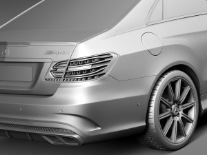 Mercedes-Benz E63 AMG Coupe 2016 3D Model