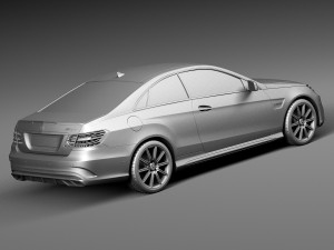 Mercedes-Benz E63 AMG Coupe 2016 3D Model